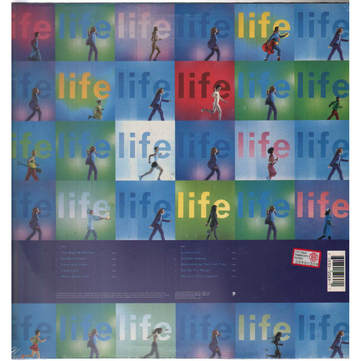 Simply Red ‎‎‎‎‎Lp Vinyl Life / EastWest ‎0630-12069-1 Germany