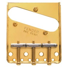 Fender 3-Saddle American Vintage Telecaster Bridge Assembly, Gold