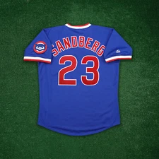 Ryne Sandberg 1989 Chicago Cubs Royal Blue Cooperstown Men's Away Jersey