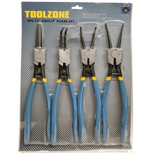 Internal & External Snap Ring Pliers Set of 4. 13" Extra Large Circlip Pliers