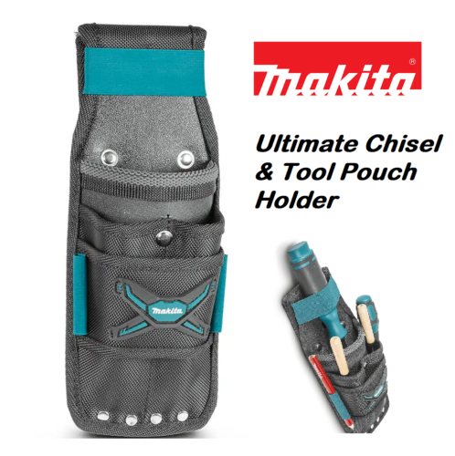 Makita Chisel Holder Tool Pouch Secure 3 Pockets Tool Work Bag Strap System NEW - Picture 1 of 2