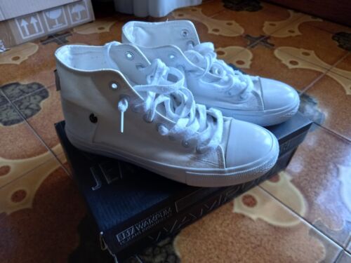 Scarpe WAMPUM stile Converse, usate, colore bianco, Taglia 37 - Foto 1 di 11