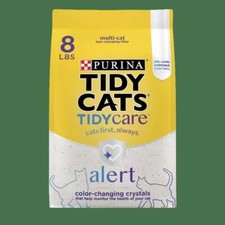 Non Clumping Color Changing Cat Litter Low Dust Ammonia Control Crystals 8 lb US