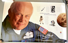 Vintage Apple Computer Poster Featuring Buzz Aldrin 34"x22" 1996 