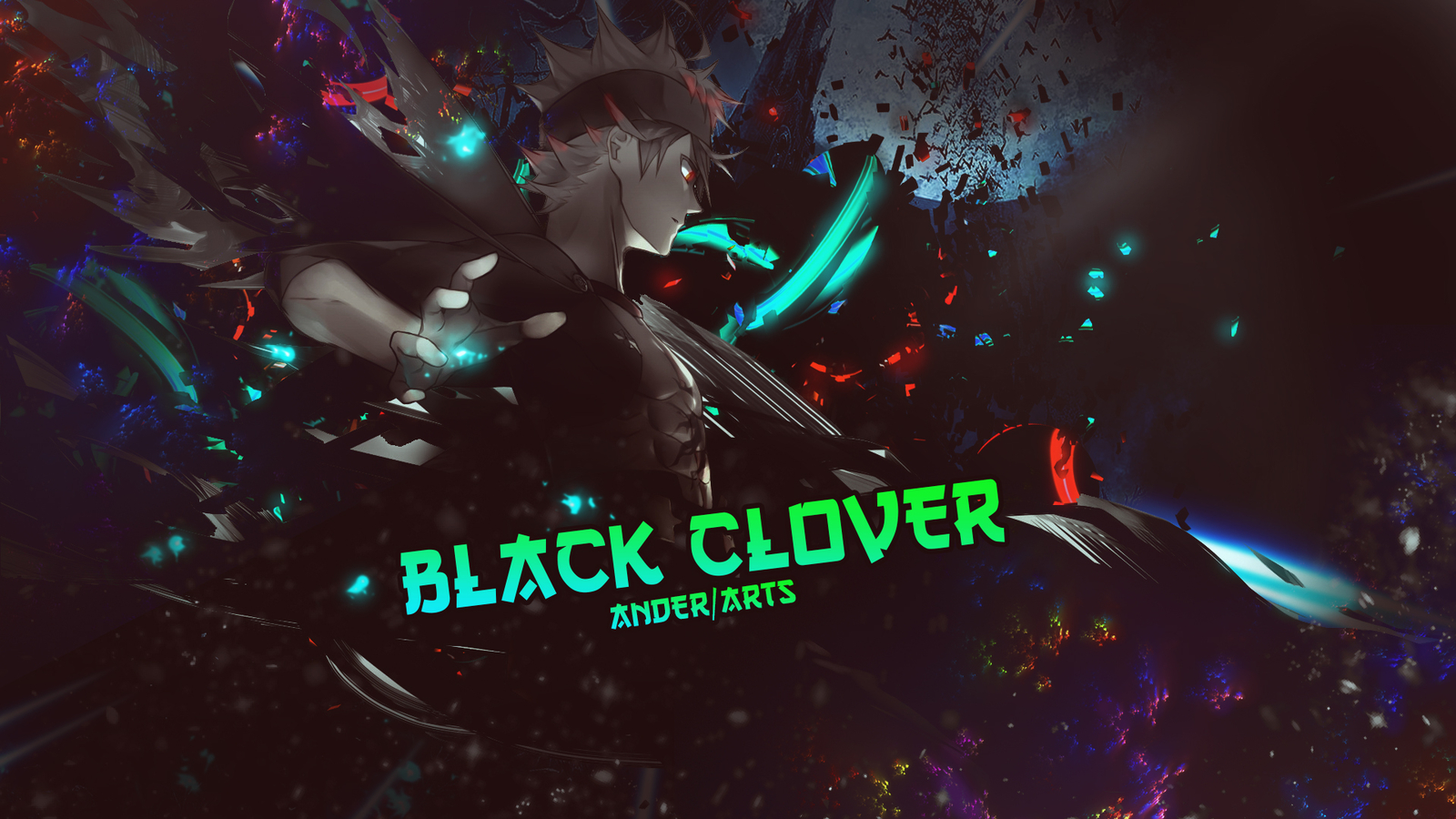 Anime Boys Black Clover Asta  Gaming Mat Desk 32262