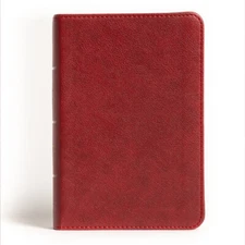 Nasb Large Print Compact Reference Bible, Burgundy Leathertouch