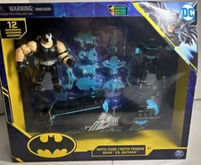 2020 Spin Master D.C. Motto Tank Bane VS Batman 4" Action Figures New in Box