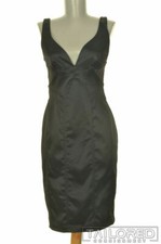 NWT - DAVID MEISTER Sold Black Sleeveless Luxury Womens Dress - Size 6