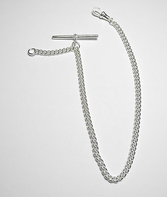 silver fob watch chain