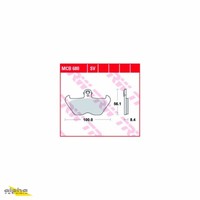 Trw Bremsbelagsatz MCB680SV R1100RS BMW259