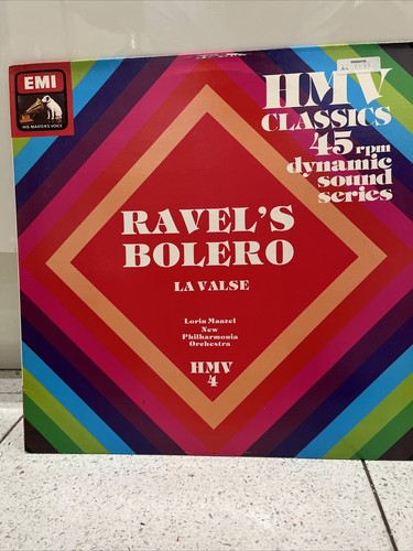 LP HMV CLASSICS 45 RAVEL'S BOLERO & LA VALSE. LORIN MAAZEL/NEUE PHILHARMONIE