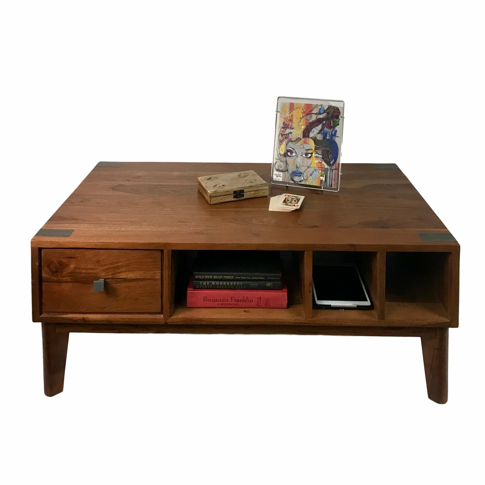 Elam Mid Century Wood Coffee Table By Christopher Knight Home