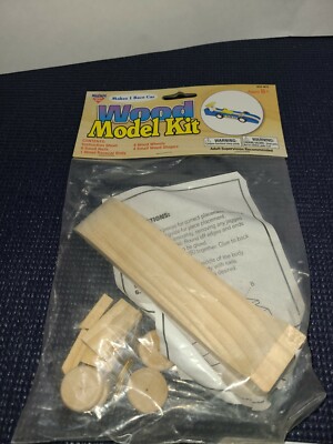 Nicole Crafts Wood Model Kit Make Build A Race Car Interactive DYI New Sealed