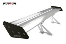 Megan Racing Universal Gt Type Aluminum Spoiler Wing Black And Silver Mr-as-gt56