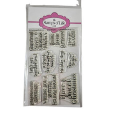The Stamps of Life Clear Silicone Stamps Phrase Paper Crafts