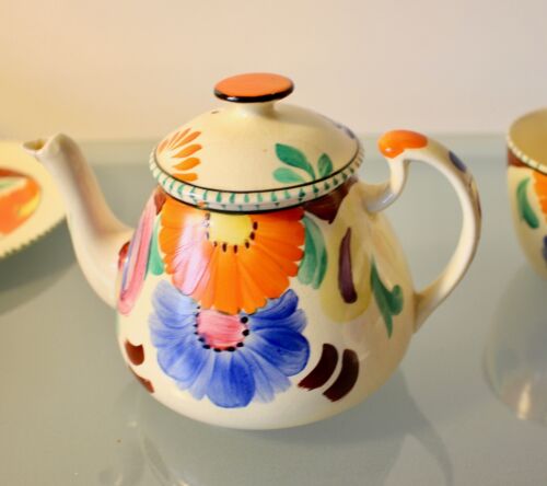 Era Ware Art Deco Hand Painted Part Tea Set. - Picture 3 of 5