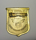 Vintage Junior Forest Ranger Smokey Bear Brass Badge Pin Prevent Forest Fires — photo 3