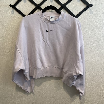 Nike Women's Sportswear Collection Essentials Oversized Fleece Lilac Size Small