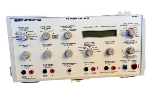 Sencore TVA92 TV Video Analyzer (Amplifier for VG91), Sold As-Is!