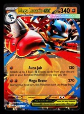 Mega Lucario ex 077/132 Holo Doppio Raro Pacchetto Premio Serie Carte Pokemon NM