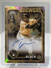 2024 Topps Gilded Collection Tyler Black Chrome Cast in Gold Autograph 169/199