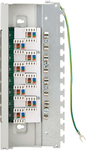 Tripp Lite 8 Port Cat6a STP Patch Panel for Wall Mount or DIN Rail, 8 Ports - Picture 3 of 8