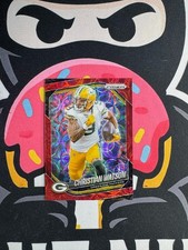 2025 Panini Prizm Christian Watson Choice Red #/20 Packers