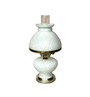 Vintage Hobnail Milk Glass Table 16" Lamp - Nice!!