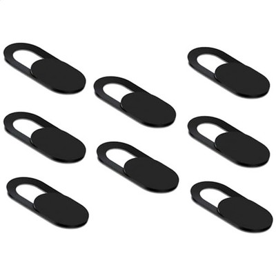 California JOS Webcam Cover (8 Pack) 0.03 inch Ultra Thin Laptop Camera black