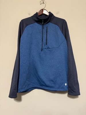   LL Bean Jacket Mens XL Pullover Sweater Fleece 1/4 Zip Slightly Fit