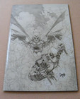 Marvel/DC: Deadpool/Batman #1 1:200 Greg Capullo Full Art Sketch Variant Comic@@