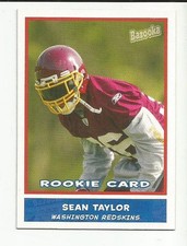 2004 Bazooka MINI Sean Taylor Washington Redskins Rookie Card #174. rookie card picture