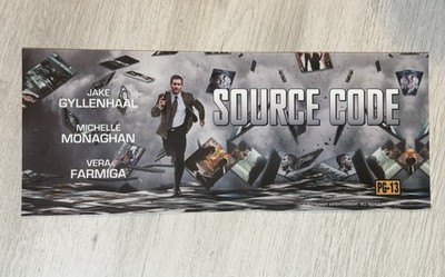 Source Code (2011) - Jake Gyllenhaal Double-Sided - Movie Theater Mylar 5X13