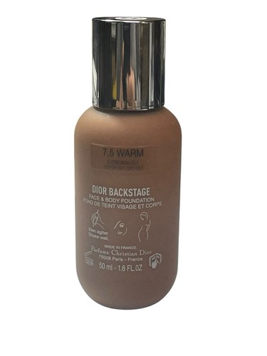 CHRISTIAN DIOR ~ DIOR BACKSTAGE FACE & BODY FOUNDATION ~ # 7.5 Warm ~ 1.6 OZ - Picture 2 of 2