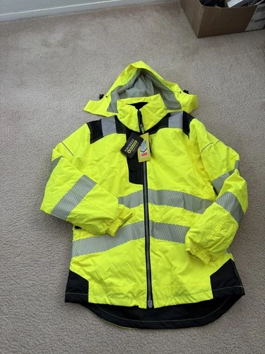 PORTWEST PW3 HI-VIS WINTER JACKET – T400 Safety Rain Reflective image 7