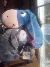 Disney Store JUMBO Eeyore Plush Stuffed Animal 28 Nose To Detach Removable Tail