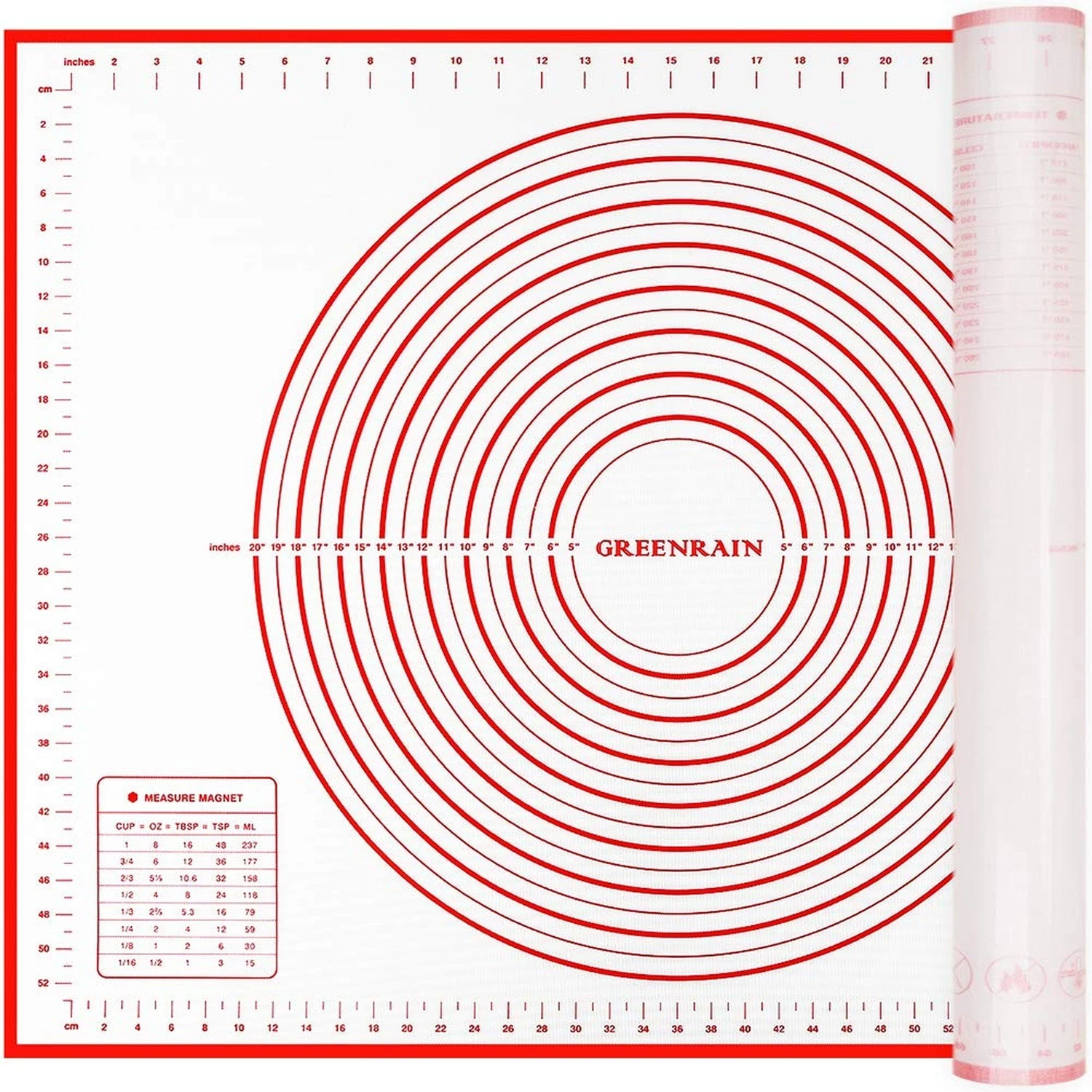 GREENRAIN Extra Large Silicone Pastry Mat Non Stick Baking Mat with Measureme...
Opens in a new wind