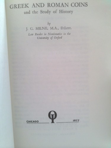 Griechische und römische Münzen und das Studium der Geschichte von J. G. Milne - Bild 2 von 2