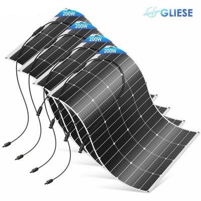 Flex Solar Panel 200W 12V Leichtgewicht Monokristalline Ultra-Flexible Biegbare