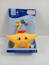 Sterntaler Spieluhr Stern mit Zipfelmütze blaue Punkte ca.20cm