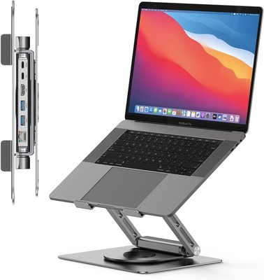 USB C Laptop Docking Station Stand for MacBook Pro Air Dell HP Surface Lenovo