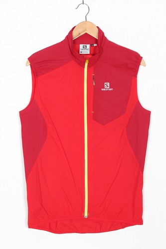 SALOMON Fast Wing Gilet Climawind Lightweight Vest Jacket Men Size S VR2948