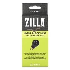 Zilla Incandescent Bulb, Night Black, Ideal For Nocturnal Reptile Spec