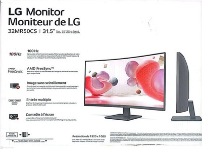 LG 32MR50CS-B 32'' FHD VA Curved Monitor