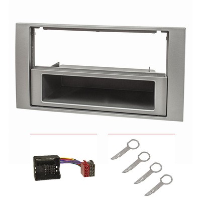 Radioblende Set passend für Ford Focus 2 Fiesta C-Max S-Max Mondeo Kuga Quadlock