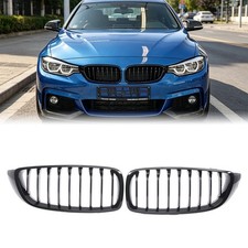 f�r BMW 4er F32 F33 F82 F83 Nieren Grill K�hlergrill Glanz Schwarz Einzelsteg
