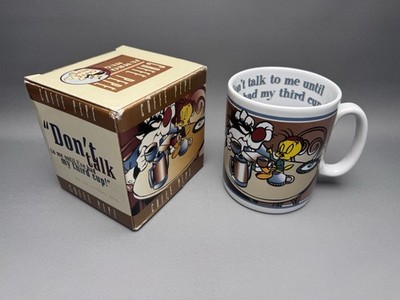 CAFFÉ PEPÉ Jumbo Mug Sylvester & Tweety mit Karton Warner Bros.   1995 - Vintage