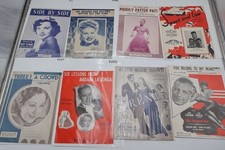 1930s-1950s Vintage Sheet Music Lot Kay Starr Patti Page 8 Pieces