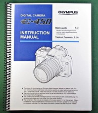 OLYMPUS E-450 NEW CAMERA INSTRUCTION MANUAL GUIDE BOOK 140 PAGES E450