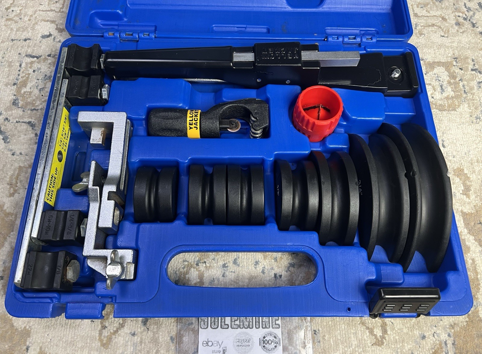 Yellow Jacket 60325 Refrigeration Service Tools Ratchet Tube Bender Kit w/ Case